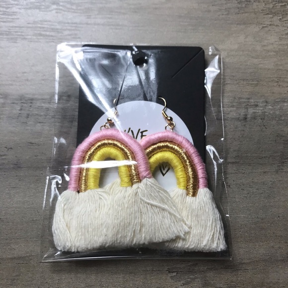 Boho rainbow drop earrings “sunny day” - Picture 4 of 4